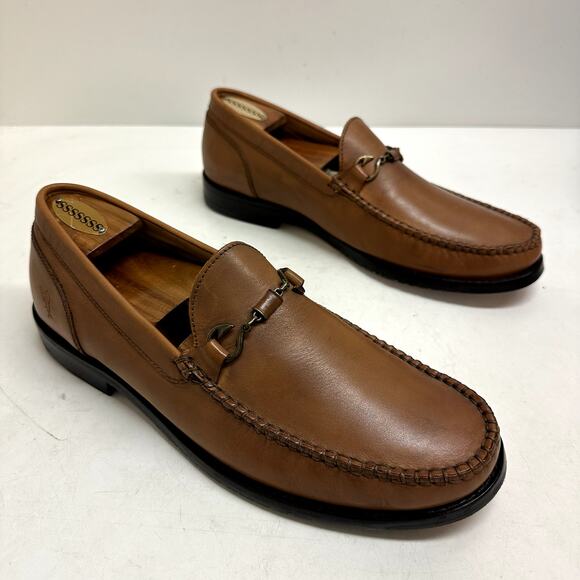 EXCELLENT Tommy Bahama Maya Bay Bit Loafer Fish Hook Tan Brown Size 9 - Picture 4 of 15